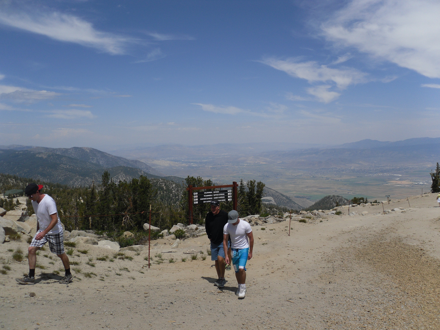 View looking toward Carson Valley